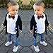 Efaster® 1Set Kids Baby Boys Long Sleeve T-Shirt Tops+Coat+Pants Clothes Outfits