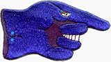The Beatles - Big Blue Hand from Yellow Submarine - Embroidered Iron On or Sew On Patch