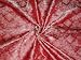 BROCADE FABRIC RED X PASTEL PINK COLOR 44