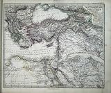 1873 STIELERS MAP NORTH AFRICA GREECE CYPRUS EGYPT