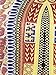 Choies Women's White Contrast Folk Print 3/4 Sleeve African Midi Bodycon Dress