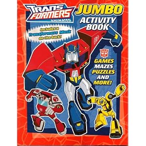 Transformers Jumbo Activit Book ~ Red (96 Pages)