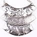 Chunky Women's Tribal Tibet Silver Plate Bib Choker Chain Necklace