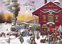 Buffalo Games Whistle Stop Christmas by Charles Wysocki Jigsaw Puzzle (500 Piece)
