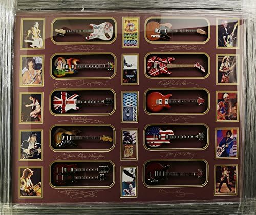 Art of Hollywood Rock and Roll Legends with Framed Photo Presentation - 38" x 46"