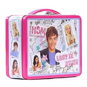High School Musical White and Pink Tin Lunch Box