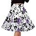 Fancyqube(TM) Women Pleated Vintage Skirts Floral Print Midi Skirt