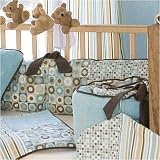 Mod Squad Crib Bumper by Glenna Jean