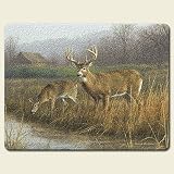 Legends Deer Tempered Glass Cutting Board by Highland Graphics