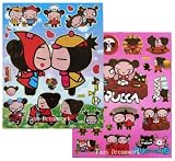 Funny Love Pucca & Garu Sticker - 2 Sheet Pucca stickers set (asstd design) .