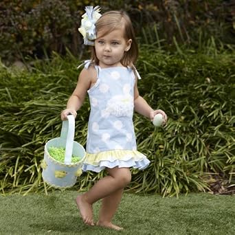 Baby or Toddler Girls Little Bunny Easter Dress