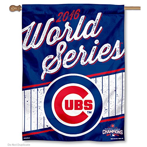 Chicago Cubs 2016 World Series House Flag and Banner
