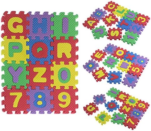 Kingfansion 36Pcs Baby Child Number Alphabet EVA Puzzle Foam Maths Educational Toy Gift