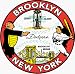 Fridgedoor Brooklyn NY Dodgers Travel Decal Magnet