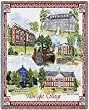 Albright College Collage Throw - 70 x 54 Blanket/Throw