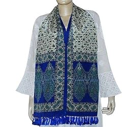 Fashion Scarfs For Women Printed Crepe Silk 22 X 72 Inches