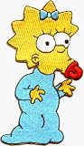 Click for larger image of The Simpsons - Maggie Simpson - Embroidered Iron On or Sew On Patch