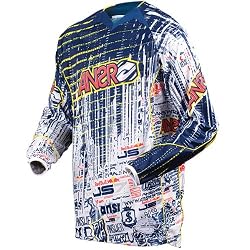 Answer Racing James Stewart Collection DotCom Men's Motocross Motorcycle Jersey - Blue/Red