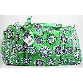 Vera Bradley Large Duffel Bag in Cupcake Green