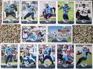 2013 Topps Football Tennessee Titans Team Set In a Protective Case - 12 cards including Johnson, Brown, Locker, Washington, Britt, Warmack RC, Wright, and Wreh-Wilson RC,Hunter RC, McCourty, Reynaud, and a Team Card.