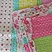 Brandream Full Queen Size Pink Polka Dot Stripe Floral Quilt Set Cotton