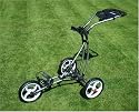 Njoy Express Fold 3 Wheel Luxury Golf Trolley - Charcoal