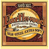 guitar strings Ernie Ball 2047 Earthwood 80 20 Bronze Silk and Steel Extra Soft Acoustic Guitar Strings guitar strings