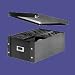 Snap-N-Store SNS01658 Double Wide CD Storage Boxes Holds up to 330 CDs (Glossy Black with Chrome Accents)