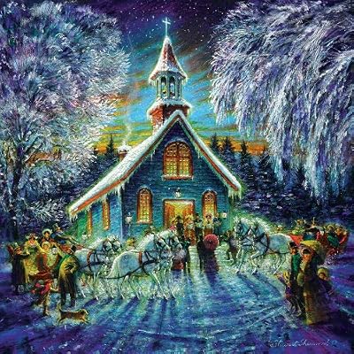 Carolling 500pc Jigsaw Puzzle by Stewart Sherwood
