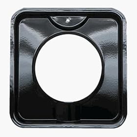 Range Kleen Porcelain Square Gas Drip Pan