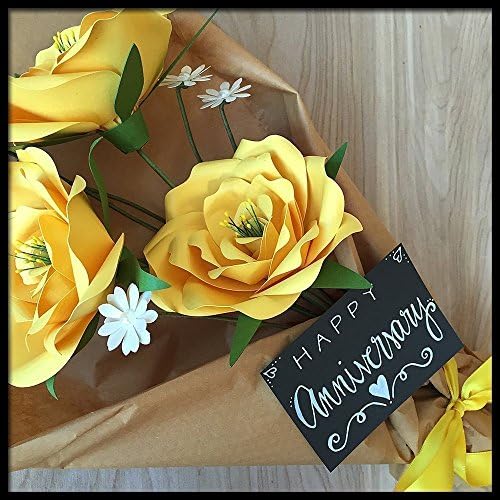 First Anniversary Paper Flower Gift Bouquet, Valentine's Day
