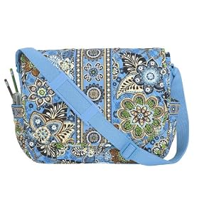 Buy Vera Bradley Messenger Bag Bali Blue by Vera Bradley