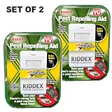 Riddex Power Guardian (4 in 1 Functions: Pest Repeller, Flashlight, Night Light and Side Outlet) Set of 2