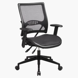 Office Star 2387C PROFESSIONAL AIR GRID BACK AND FABRIC SEAT MANAGERS CHAIR WITH ADJUSTABLE PADDED... by Office Star