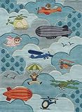 Momeni Lil Mo Whimsy Collection LMJ10 Sky - 3' X 5'