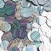 20mm Round Flat Sequins Hematite Blue Gray City Lights Metallic Reflective. Made in USA