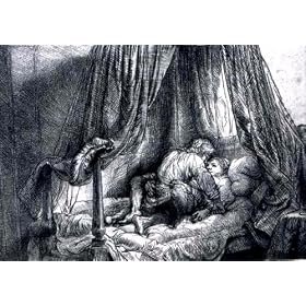 Reproduction 60 x 70 cm - Rembrandt van Rijn - 1646 Le Lit A La Francaise, bnf -