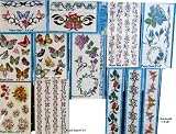Flower Butterfly Temporary Tattoos (12 Large Sheets) Girls Removable Tattoos