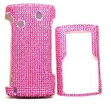 Sparkling Pink Full Diamond Snap on Hard Skin Faceplate Bling Shield Cover Case for SAMSUNG COMEBACK T559 in RETAIL PACKAGE