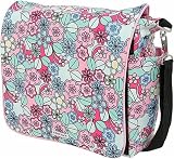 Jessica Messenger Backpack Diaper Bag in Fruity Florals