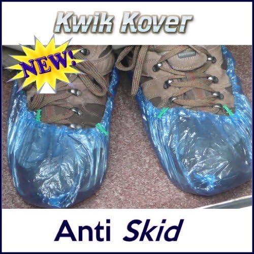100 Disposable Overshoes ANTI-SKID Covers for use with or without the Kwik Kover Dispenser by Kwik Kover