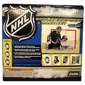 Click here to buy Franklin Shinny Goalie Equipment and Mask Set.