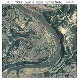 Huge Aerial Photography Map of Duquesne, Pennsylvania 2008 PA