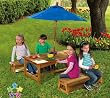 KidKraft Table & Benches with Blue Umbrella