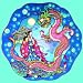 Dragon Maiden 500pc Round Jigsaw Puzzle by Marty Noble