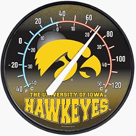 Iowa Hawkeyes Thermometer