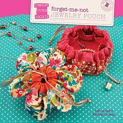 Straight Stitch Society 0318325 Forget Me Not Jewelry Pouch Pattern, Each