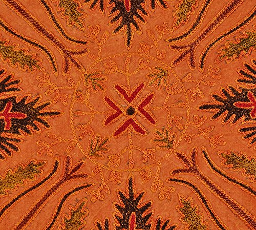 Imagen 3 de Mirada agradable juego de 2 Cojín las hojas de naranja cubierta de 16 x 16 y almohada de algodón los casos por Rajrang