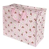Recycled Jumbo Pink Paisley Bag, Laundry Bag, Toy Storage