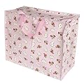 Recycled Jumbo Pink Paisley Bag, Laundry Bag, Toy Storage